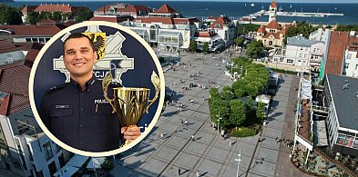Sopocki policjant z prestiżowym wyróżnieniem! Teraz czekają go ogólnopolskie za...-35714
