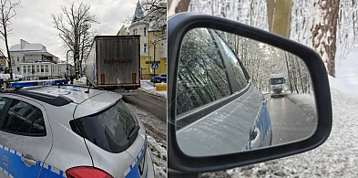 Łotewska ciężarówka utknęła w centrum Sopotu! Kierowca zignorował zakaz-38626