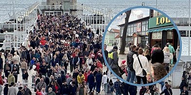 Wielkanocne oblężenie Sopotu. Tłumy na Monciaku, pełne ogródki i kolejki po gofry