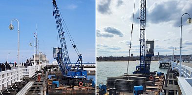 Co się dzieje na sopockim molo? Na pomoście pojawiła się ekipa remontowa