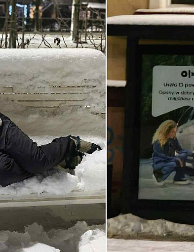 Udawał bezdomnego w Sopocie! Jego film o hipotermii może pomóc ratować życie