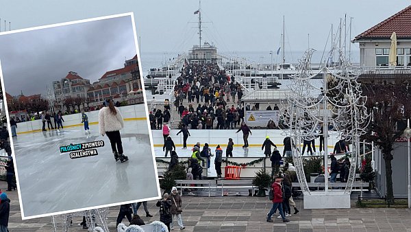Lodowisko na sopockim molo jest już otwarte! To prawdopodobnie jedyne takie miejsce w Polsce