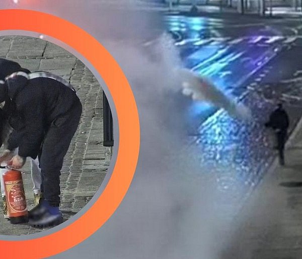 Ukradli gaśnice z autobusów! Rozpylili je w centrum Gdańska