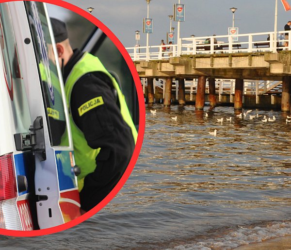 Ciało kobiety w morzu przy gdańskiej plaży. Policja ustala okoliczności zdarzenia