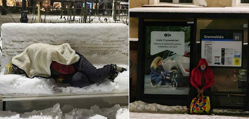Udawał bezdomnego w Sopocie! Jego film o hipotermii może pomóc ratować życie