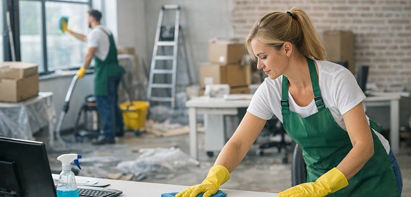 Sprzątanie biura po remoncie – etapy, checklista i praktyczne wskazówki