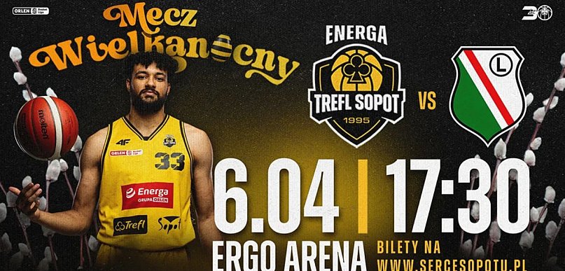 Koszykarski hit w ERGO ARENIE! Trefl Sopot zmierzy się z Legią Warszawa