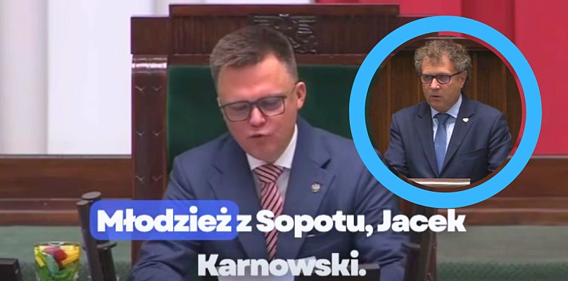 Marszałek Sejmu pozdrawia młodzież z Sopotu. "Niezależnie od metryki" [WIDEO] - 36408