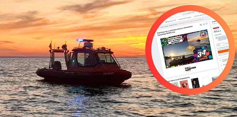 Wypłyń na patrol z sopockim WOPR! Wylicytuj rejs o zachodzie słońca - 38650