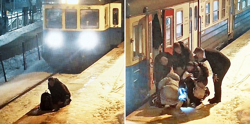 Bohaterowie z pociągu. Uratowali zdrowie i życie na dworcu w Gdyni