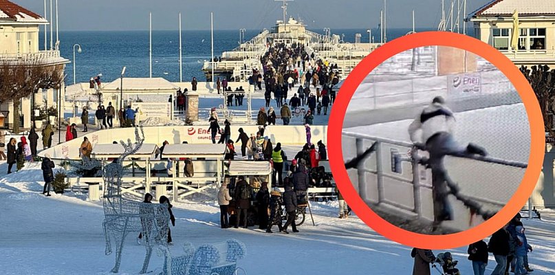 Nocą wtargnęli na lodowisko w Sopocie! Nagraniem pochwalił się w sieci