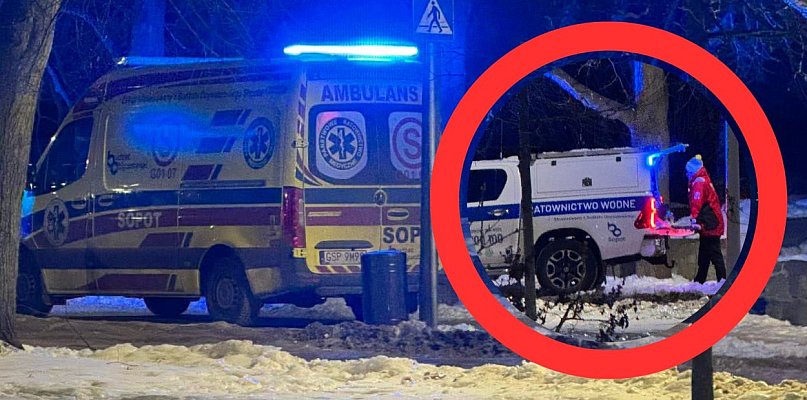 Groźny wypadek na plaży w Sopocie. Służby miały problem z dotarciem do rannego