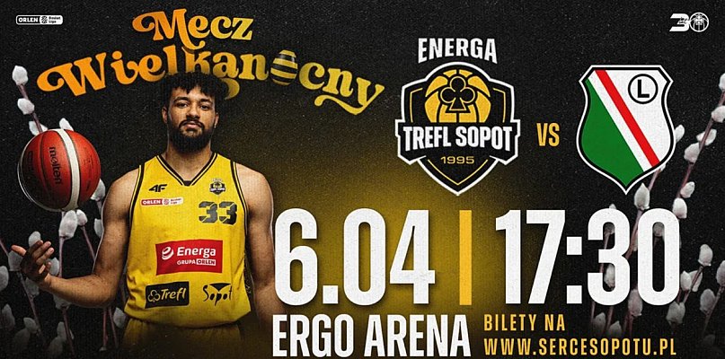 Koszykarski hit w ERGO ARENIE! Trefl Sopot zmierzy się z Legią Warszawa