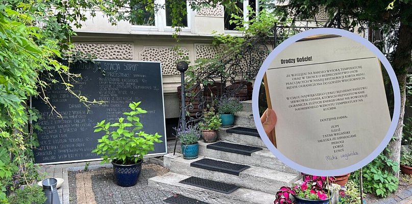 Nietypowa decyzja restauracji w Sopocie! Wszystko przez wielkie upały