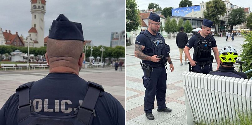 Więcej patroli na ulicach Sopotu! Policjanci z Gdańska wspierają kurort w sezonie