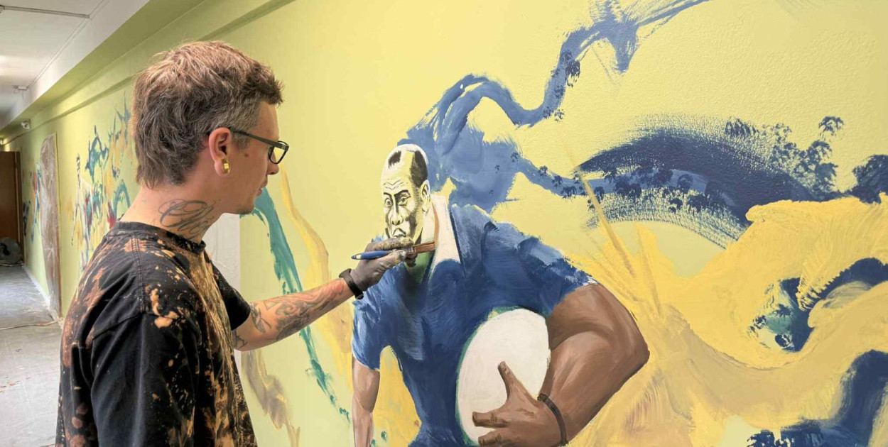 W Sopocie powstaje nowy mural! Ma podsycać w uczniach sportowe pasje [FOTO]