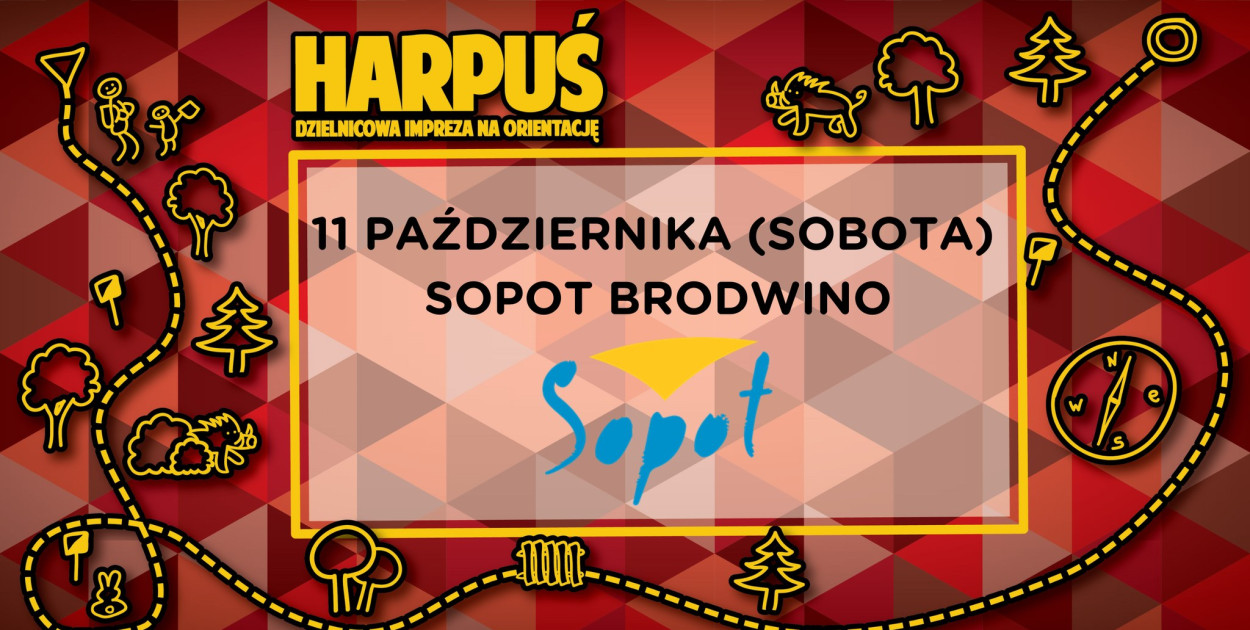 Gra na orientację Harpuś - rusz z mapą na Brodwino