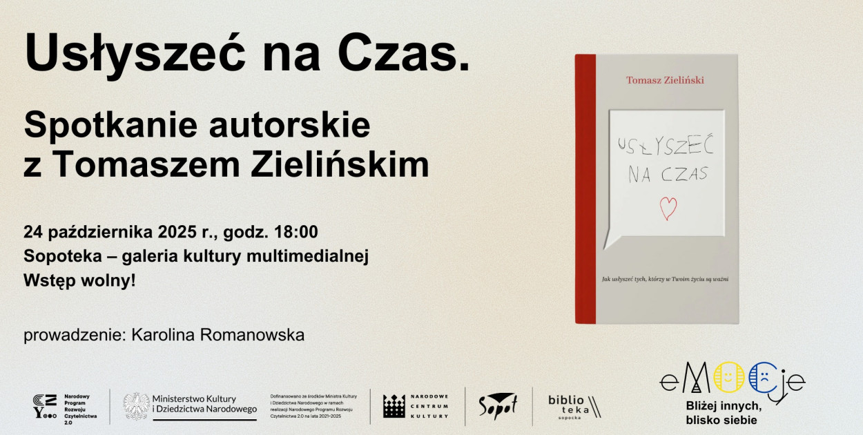 Spotkanie autorskie z prezesem fundacji „Usłyszeć Na Czas”