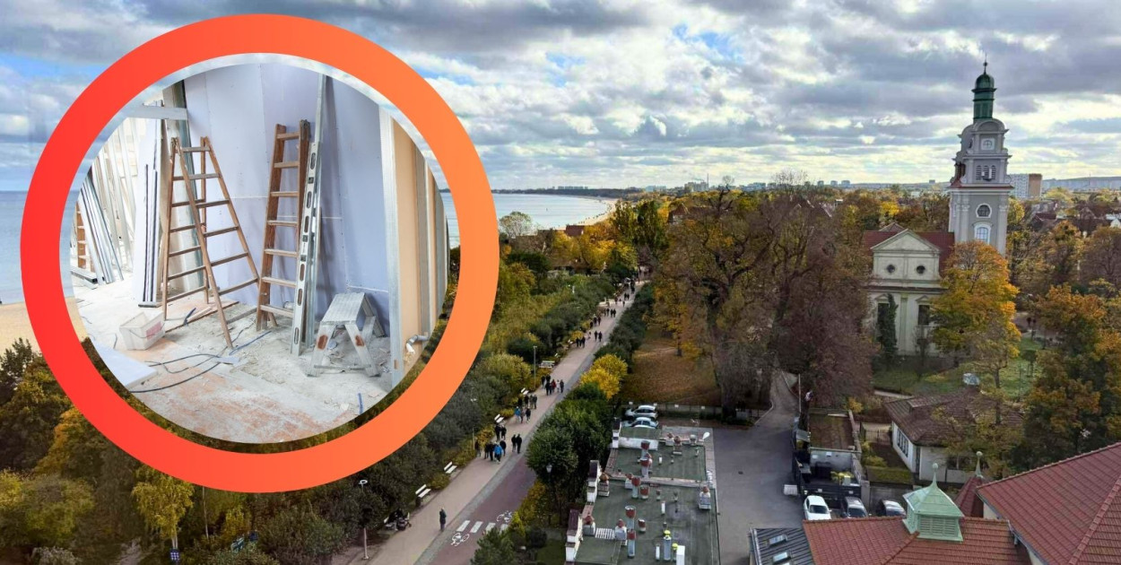 W okręgu: fot. Pixabay. W tle: fot. esopot.pl.