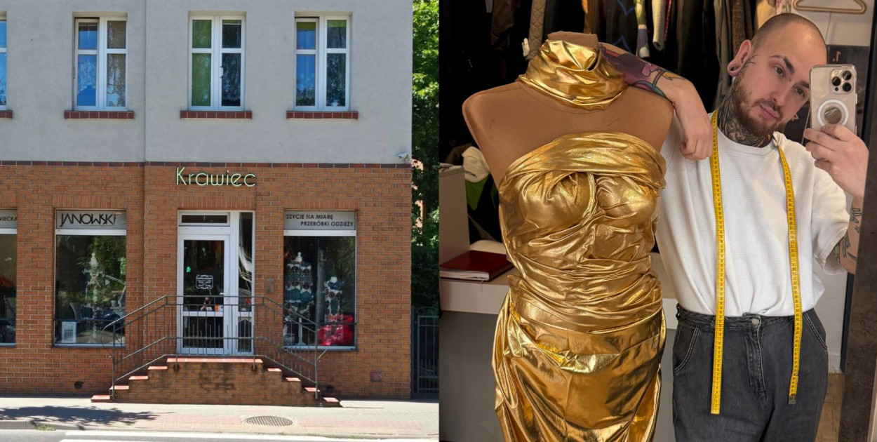 Grzegorz Janowski i jego pracownia przy Alei Niepodległości w Sopocie. Fot. archiwum prywatne