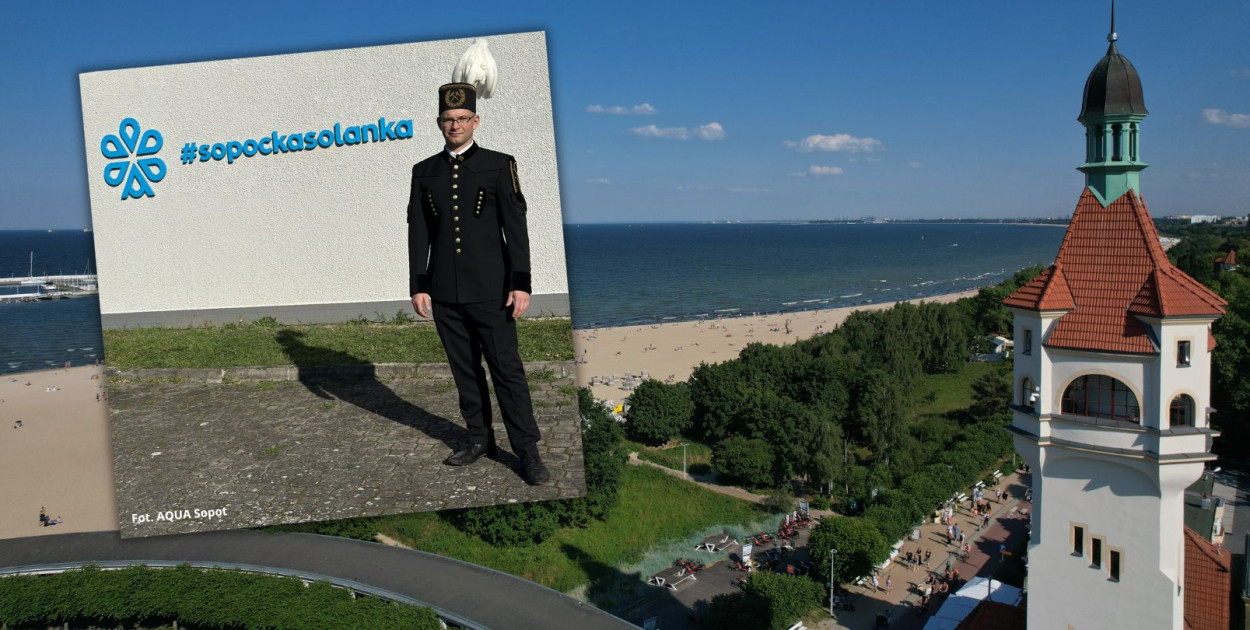 Zdjęcie w tle: Luc ART Photo Łukasz Boehnke. Zdjęcie z lewej: fot. AQUA Sopot - Facebook. 