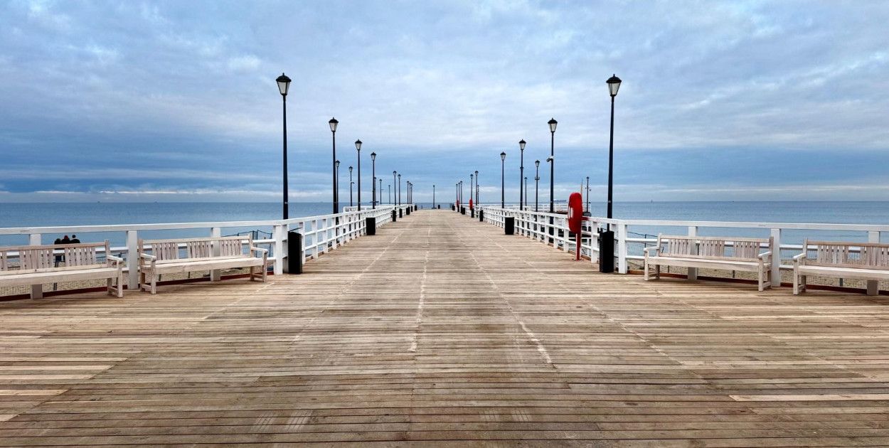 Wyremontowane molo w Brzeźnie, fot. Biuro Prasowe UMG