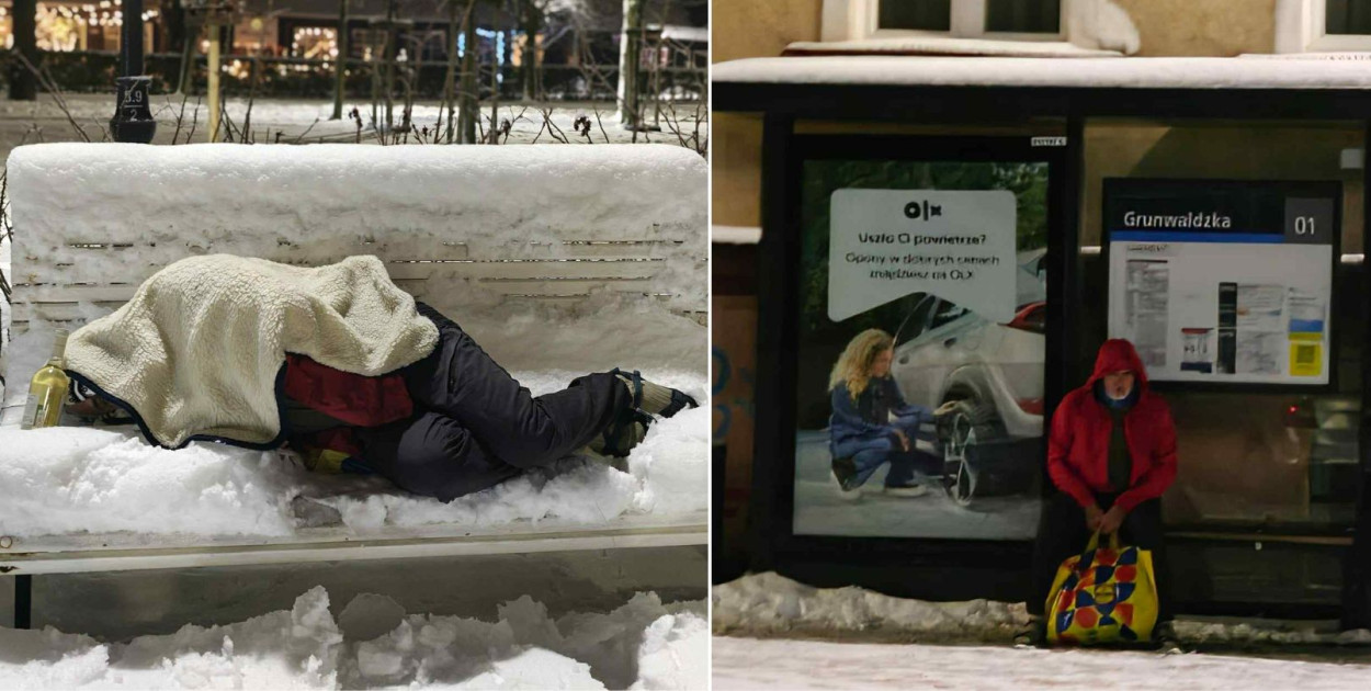 Udawał bezdomnego w Sopocie! Jego film o hipotermii może pomóc ratować życie