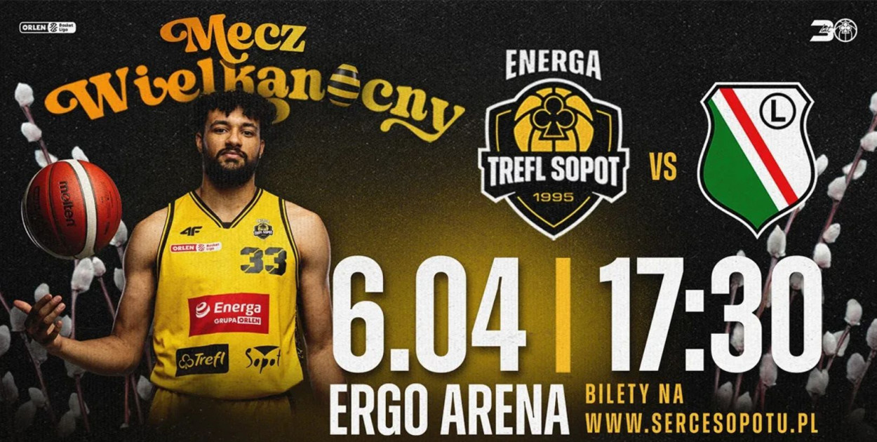 Koszykarski hit w ERGO ARENIE! Trefl Sopot zmierzy się z Legią Warszawa