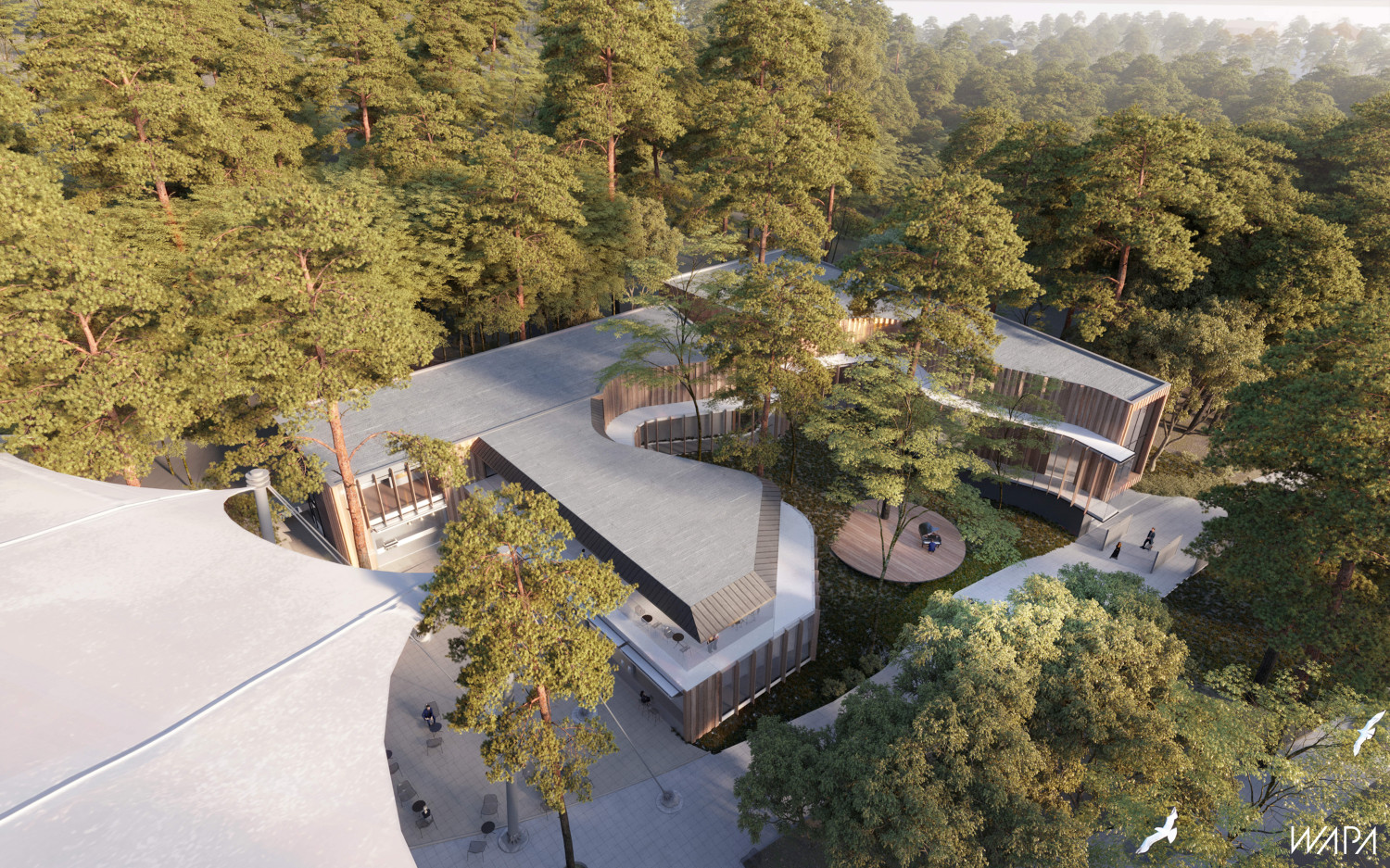 Opera – budynek: Wizualizacja: Warsztat Architektury Pracowni Autorskiej WAPA