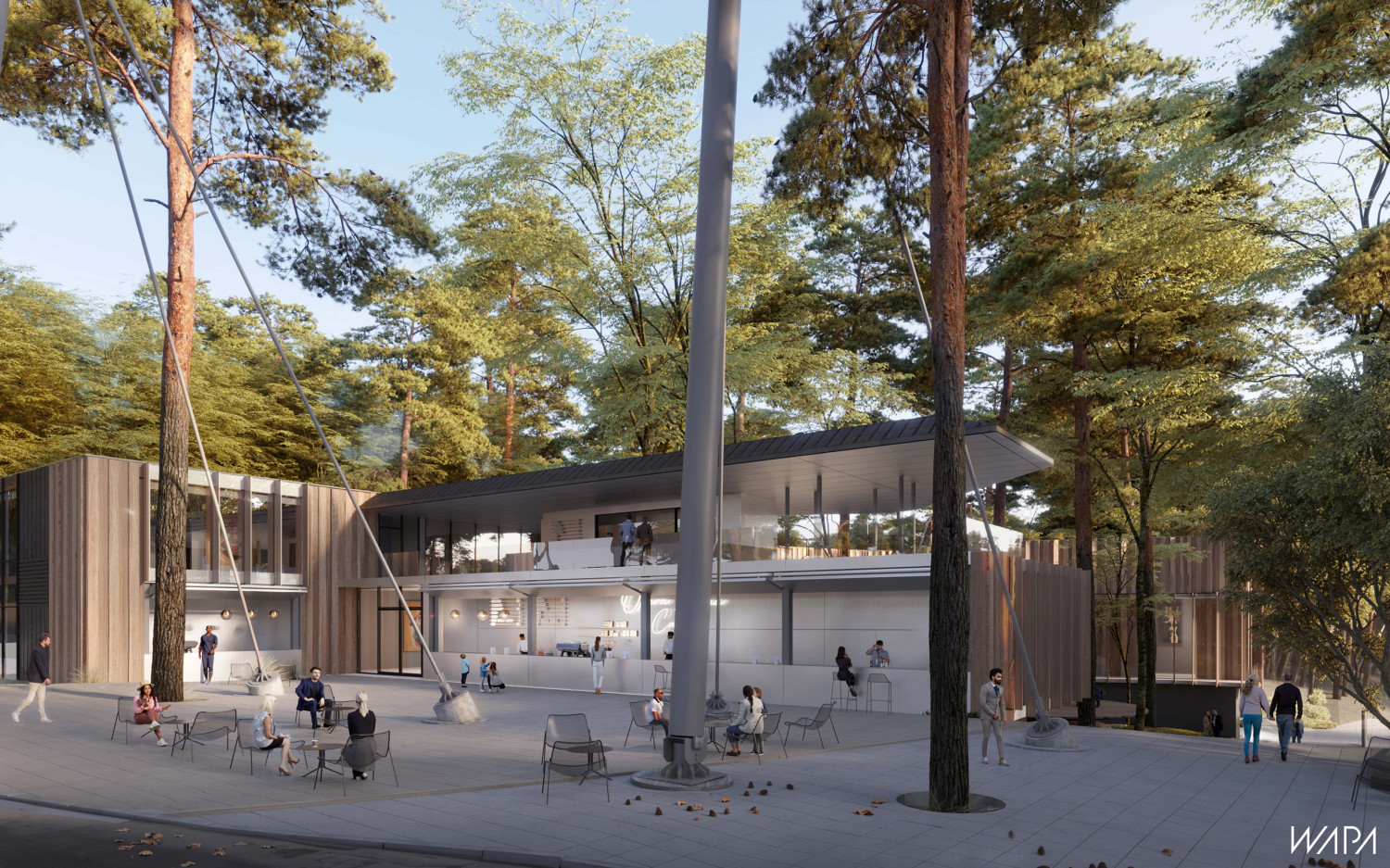 Opera – budynek: Wizualizacja: Warsztat Architektury Pracowni Autorskiej WAPA