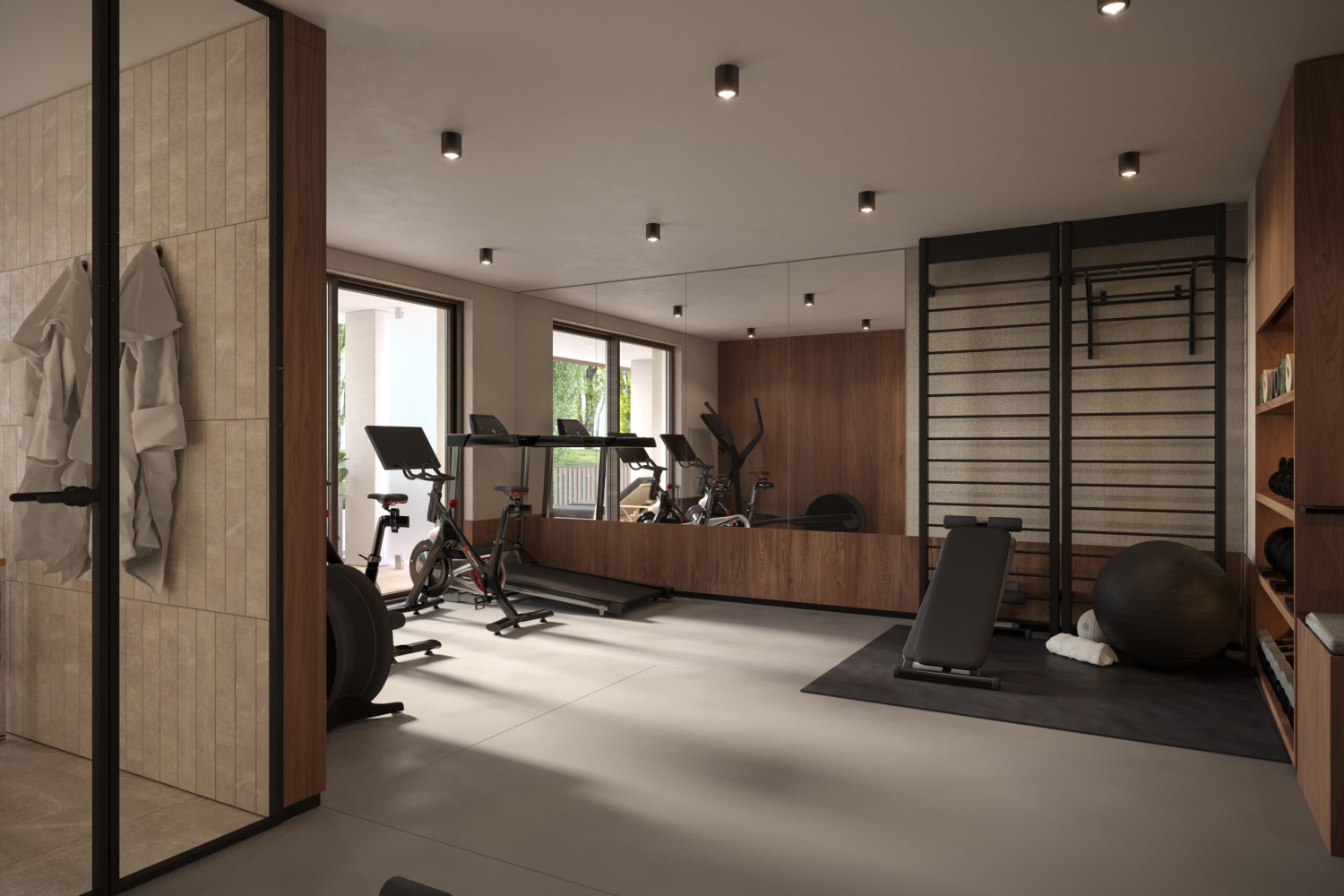 Sala fitness. Wizualizacja: Avera Development.