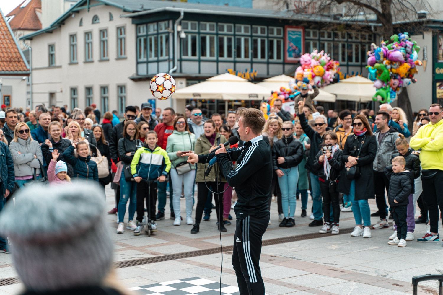 Miłosz Stopiński podczas występu w Sopocie. Fot. archiwum prywatne