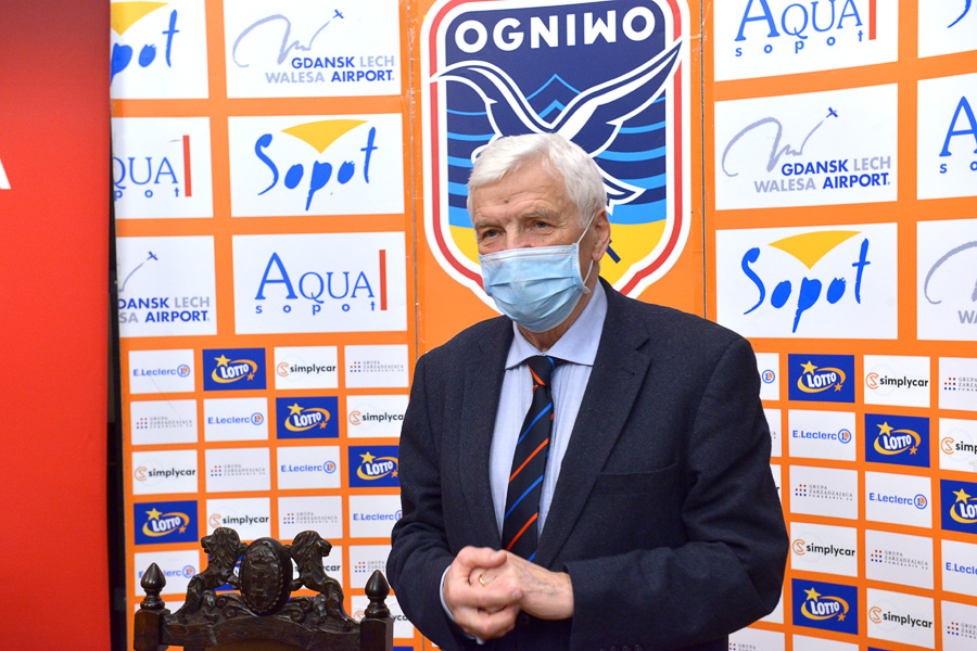 Jan Kozłowski, prezes klubu Ogniwo Sopot. Fot. Krzysztof Krzempek/PG