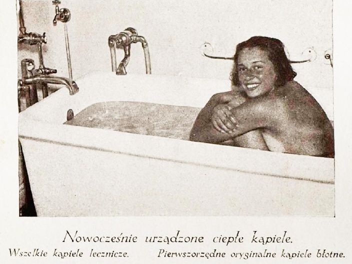 Reklama kąpieli, jakich można było zażywać w Sopocie (źródło: Sopoty (Wolne Miasto Gdańsk)..., Gdańsk 1935, s. 23)