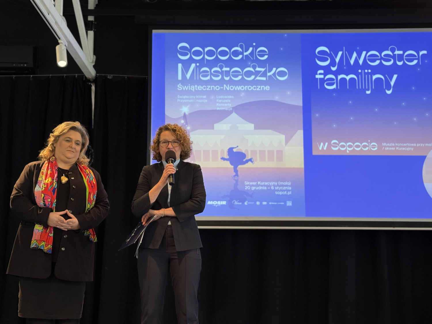 Na zdjęciu: Grażyna Dobrzyńska, dyrektor MOSiR w Sopocie i Magdalena Czarzyńska-Jachim, prezydentka Sopotu. Fot. UMS Na zdjęciu: Grażyna Dobrzyńska, dyrektor MOSiR w Sopocie i Magdalena Czarzyńska-Jachim, prezydentka Sopotu. Fot. UMS