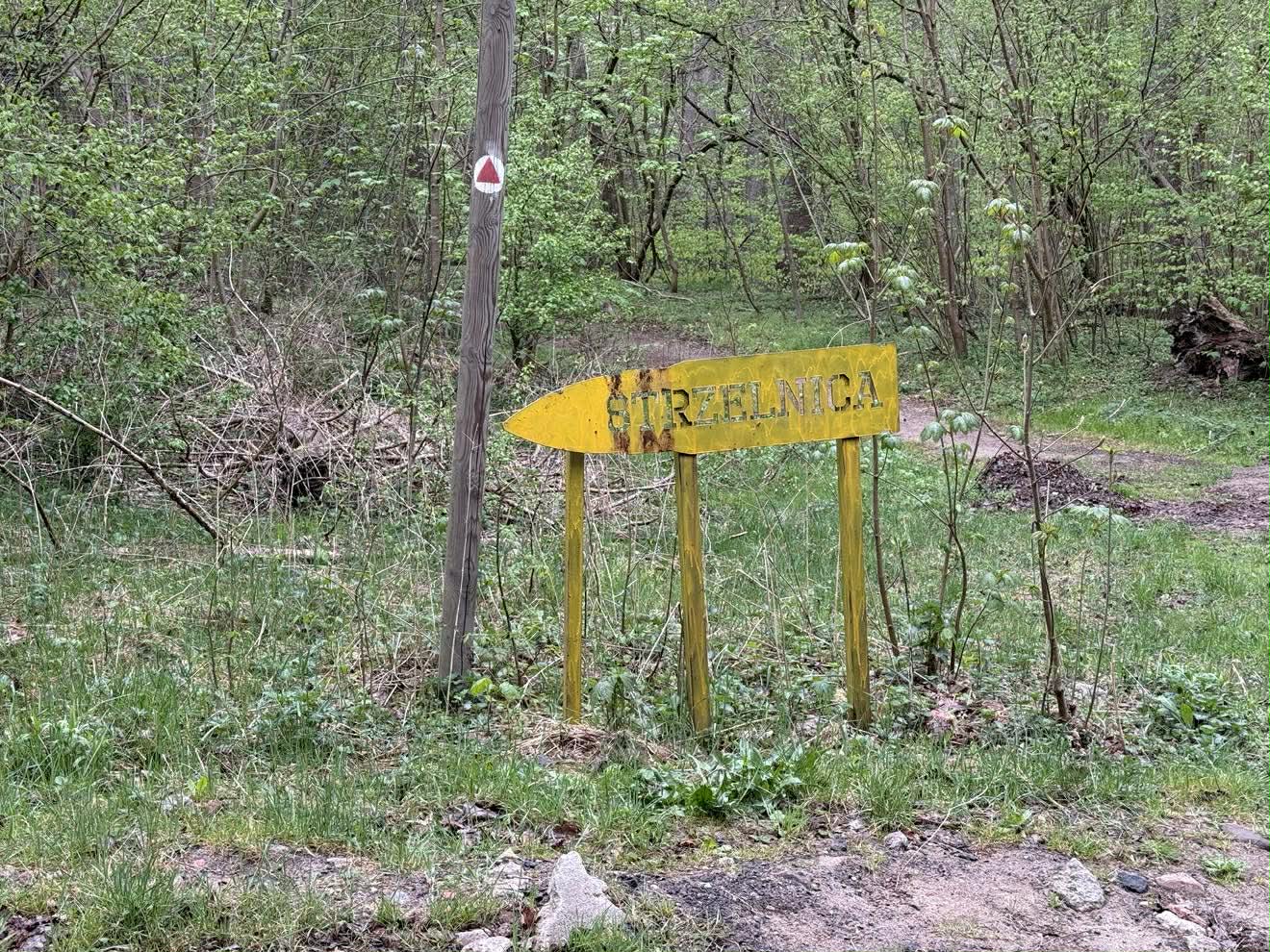 Drogowskaz prowadzący do strzelnicy Playground. Fot. esopot.pl