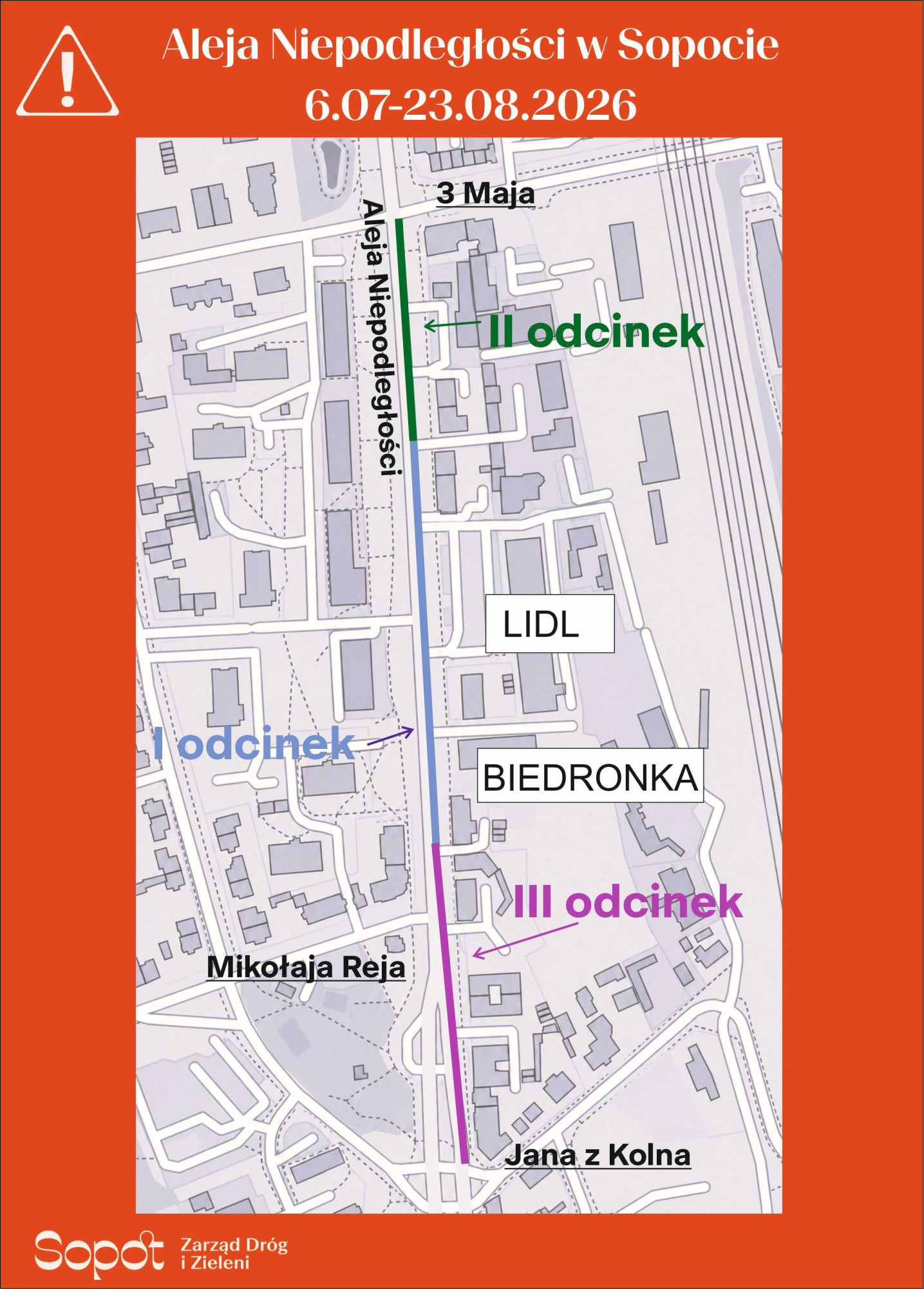 Materiały Zarządu Dróg i Zieleni w Sopocie