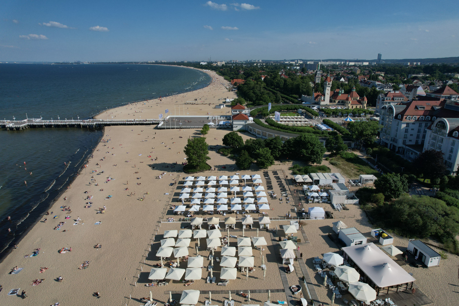 Plaża w Sopocie. Fot. Luc ART Photo Łukasz Boehnke