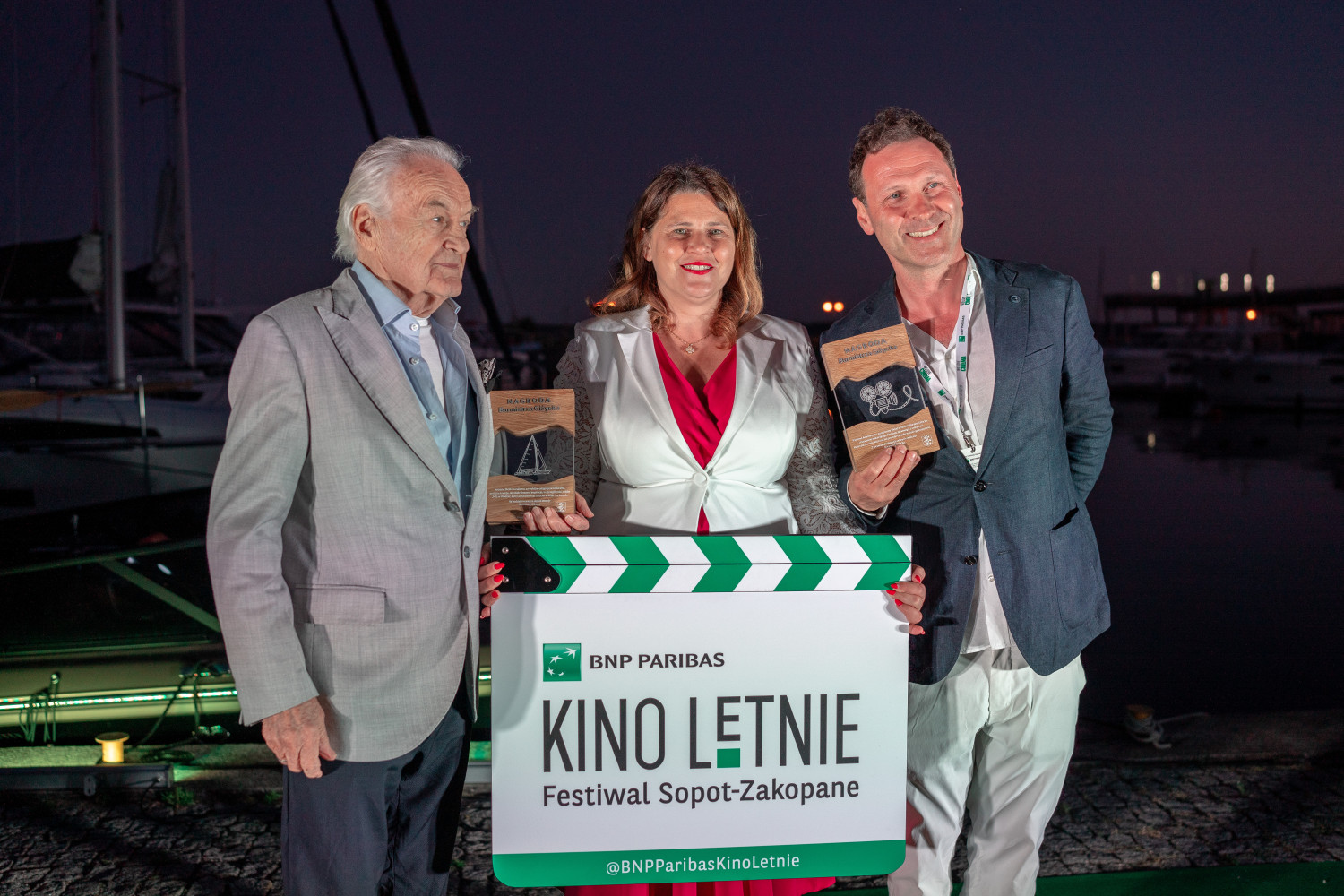 J. Skolimowski, E. Ostrowska, P. Adamski. Fot. Outdoor Cinema