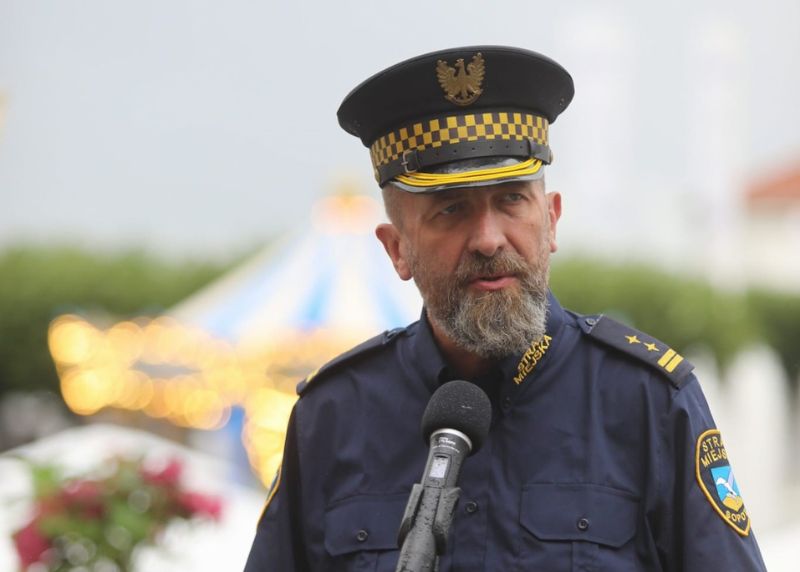 Komendant Tomasz Dusza. Fot. Krzysztof Mystkowski KFP/UMS