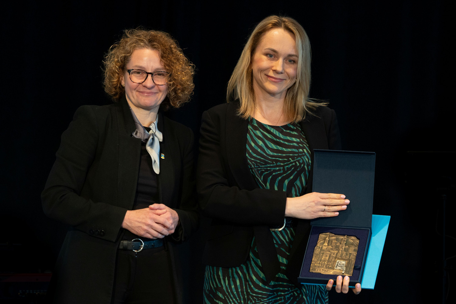 Na zdjęciu Magdalena Czarzyńska-Jachim, prezydentka Sopotu, i Magdalena Kamińska, prezes Energa SA. Fot. Anna Rezulak KFP/UMS.