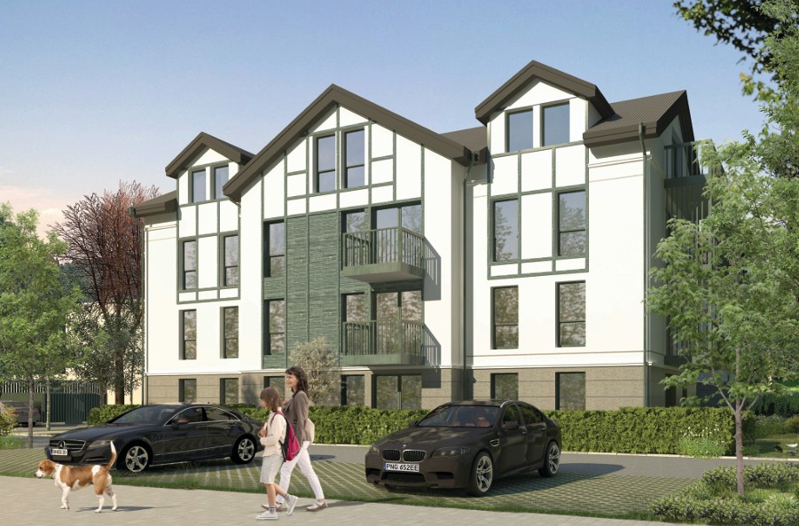 Poglądowa wizualizacja budynków komunalnych, które powstaną przy ul. Sobieskiego w Sopocie (materiały UMS)