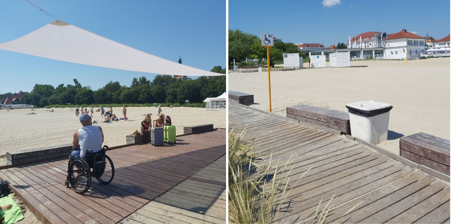 Wejście na plażę nr 23 w Sopocie. Fot. MOSiR Sopot