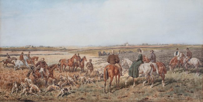 Juliusz Kossak, „Polowanie w guberni podolskiej” 