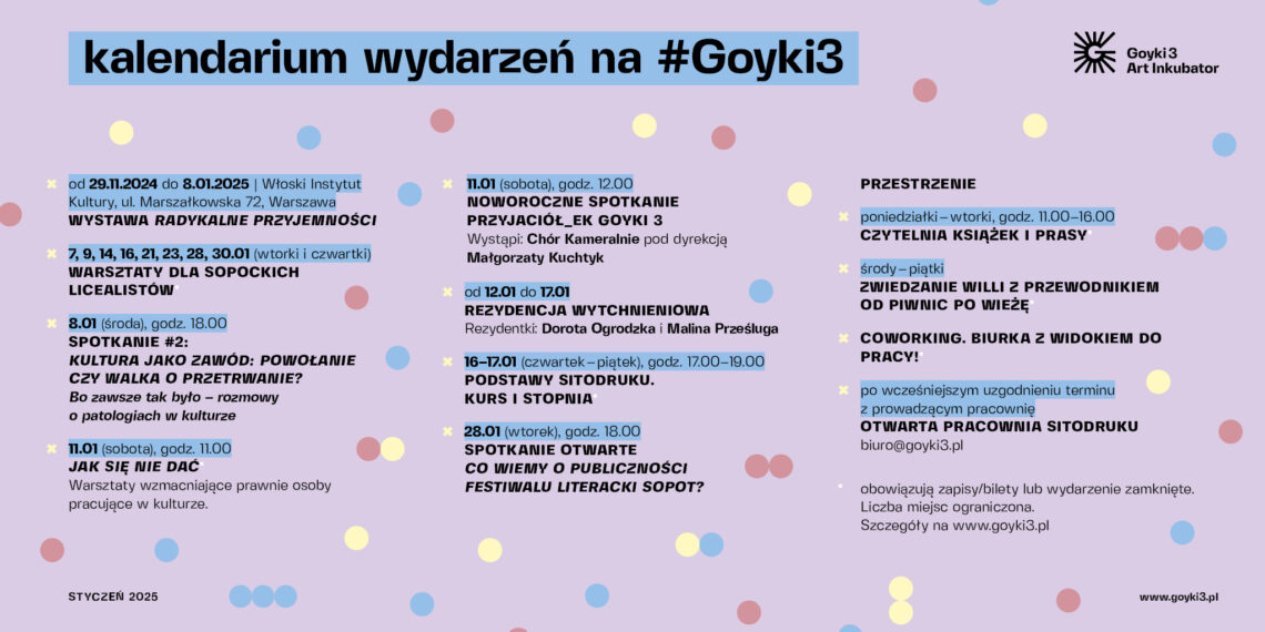 Materiały Goyki 3 Art Inkubatora