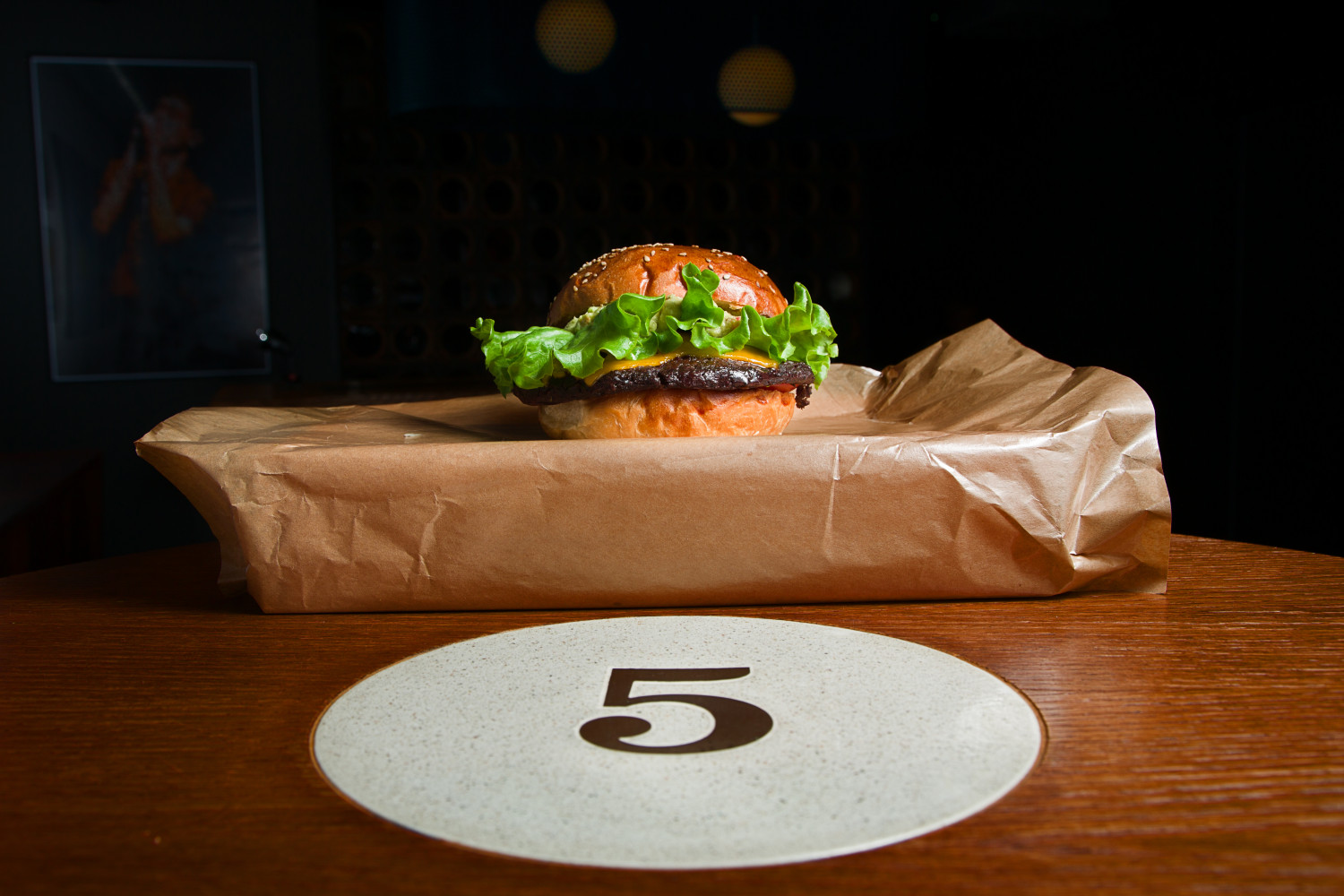 Wegański burger, fot. No.5 sopot