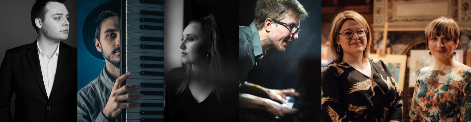 Od lewej: Mikołaj Sikała, fot. Dominika Śnieg, Dominik Kisiel, fot. FotoKutkowska, Anna Jopek, Michał Ciesielski, Baltic Duo.