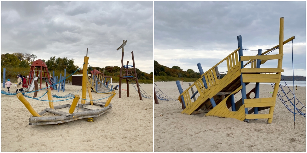 Plac zabaw na plaży Sopot