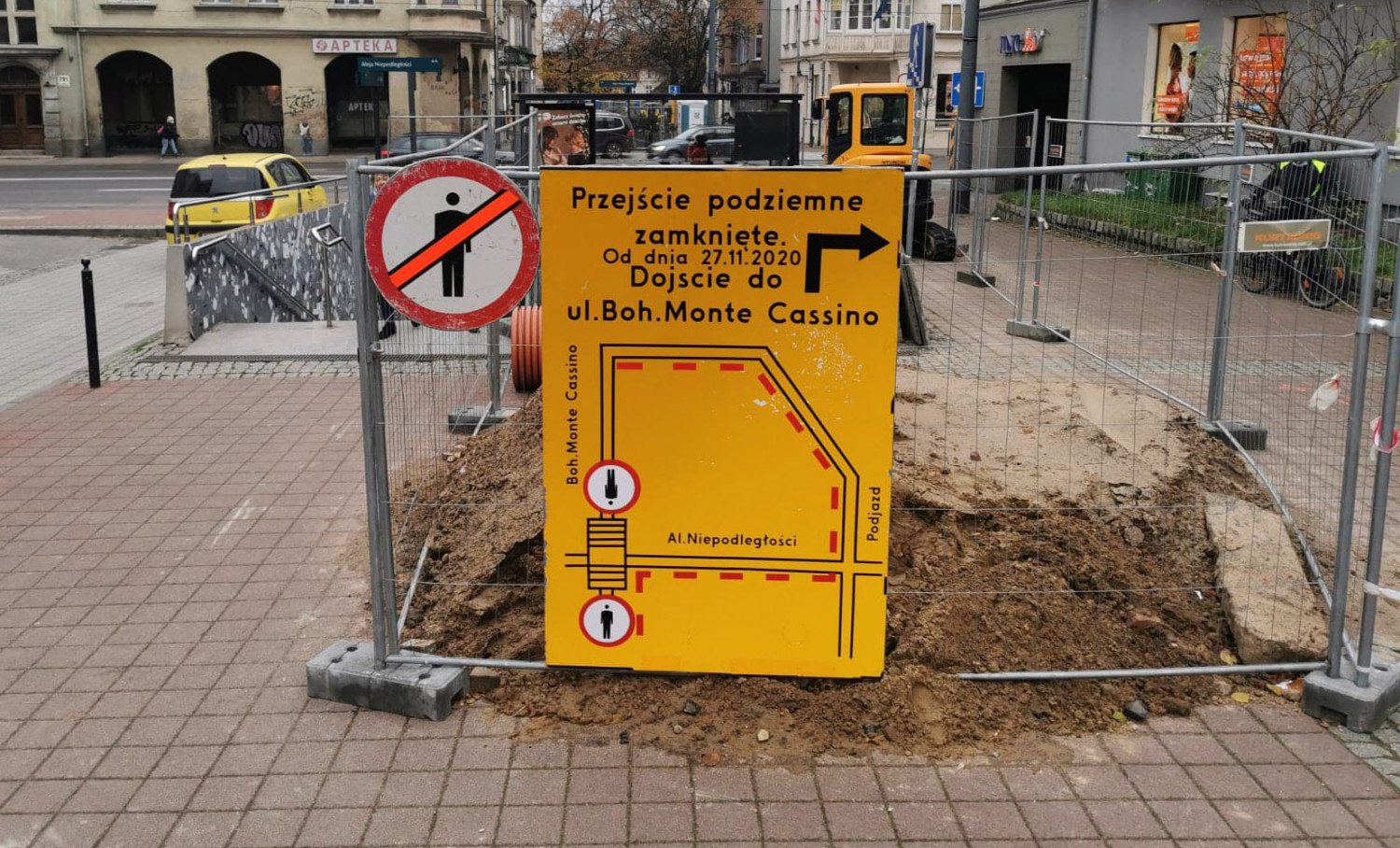 Przebudowa tunelu pod al. Niepodległości 
