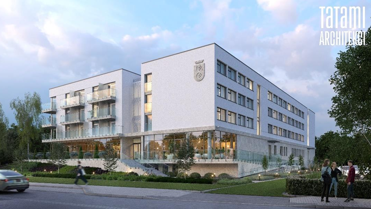 Dom Studencki nr 9 w Sopocie - wizualizacja: TATAMI ARCHITEKCI. Materiały prasowe Uniwersytetu Gdańskiego Dom Studencki nr 9 w Sopocie - wizualizacja: TATAMI ARCHITEKCI. Materiały prasowe Uniwersytetu Gdańskiego